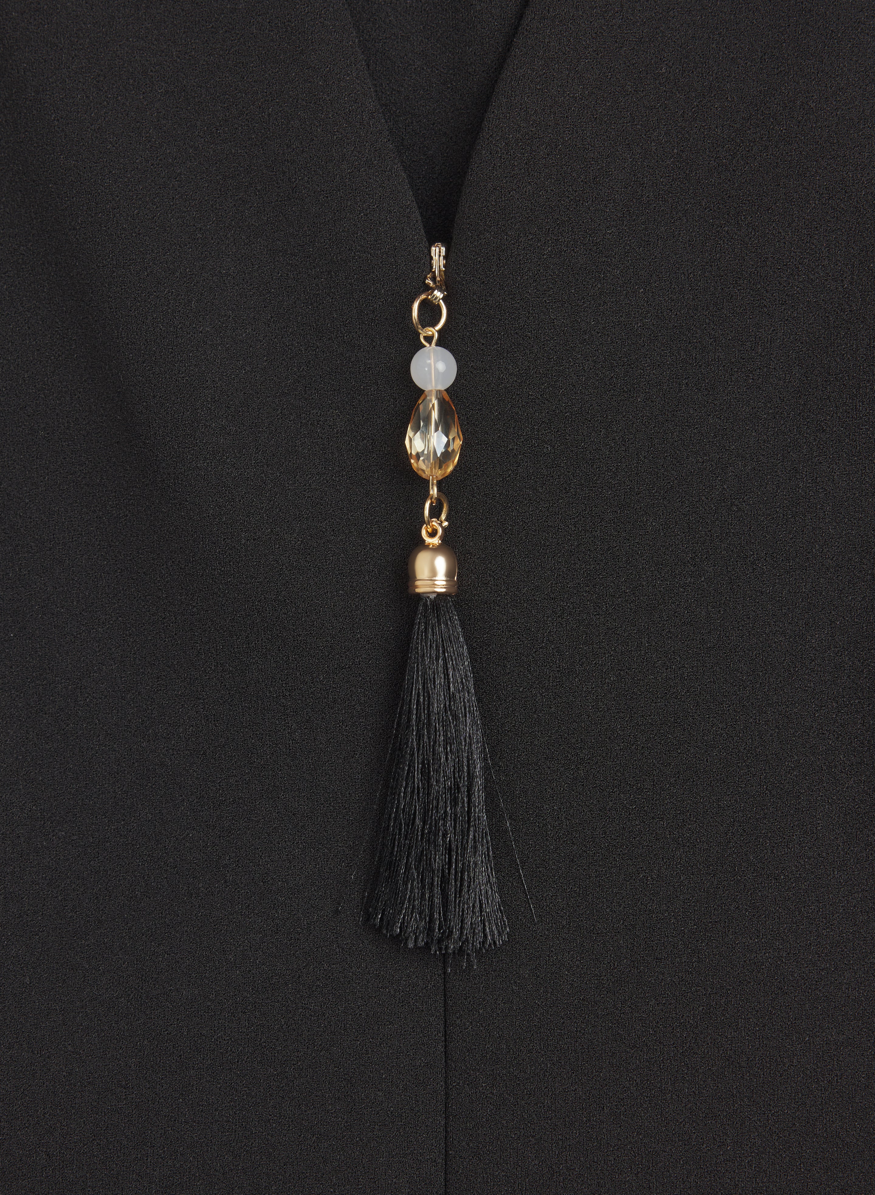 Zip-Up Tassel Detail Dress - Image 7